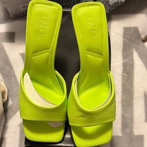 INC International Concepts Women's Bright Green Heels